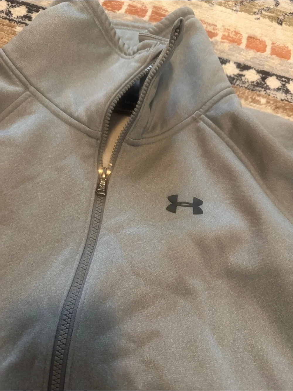 Under Armour Storm Womens Gray Full Zip Sweatshirt Size Large